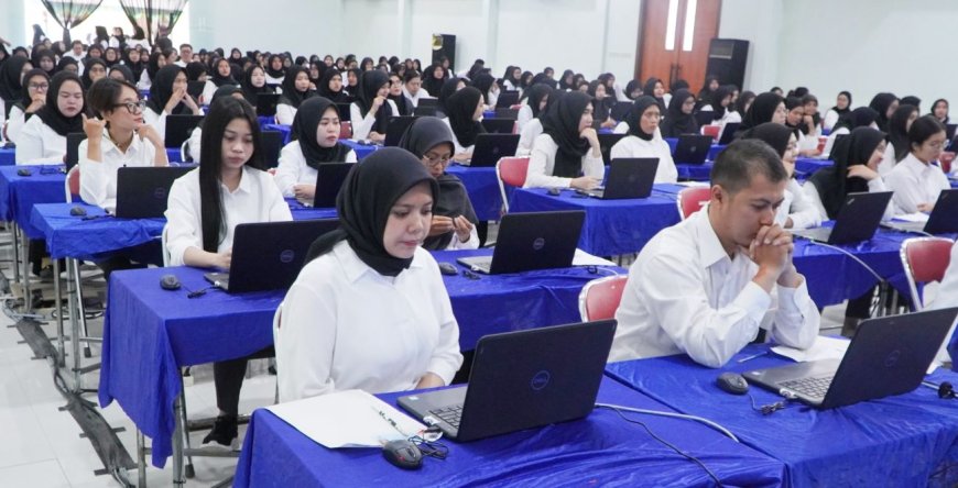 Ribuan Peserta Tes CPNS Gunungkidul Beradu Nasib