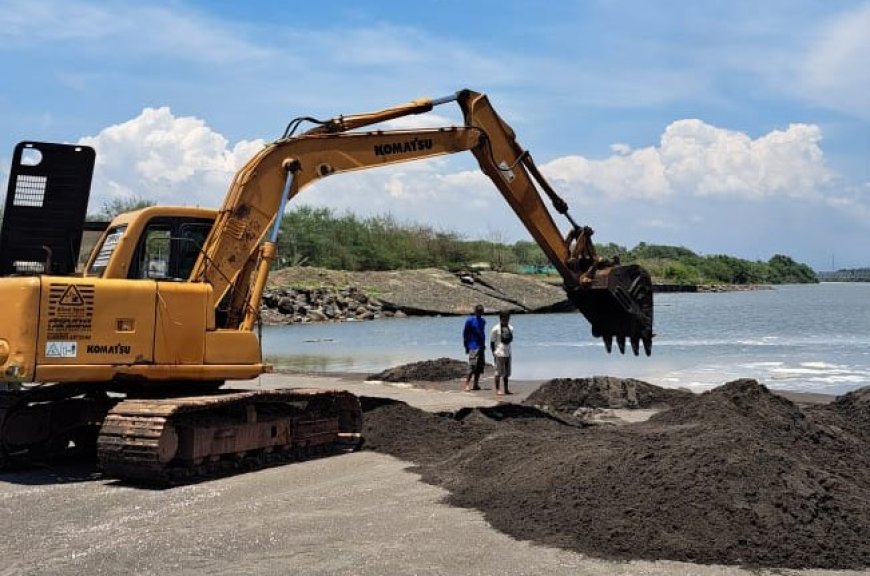 Ada Gundukan Pasir Cukup Tinggi di Sowangan Kali Wawar Purworejo