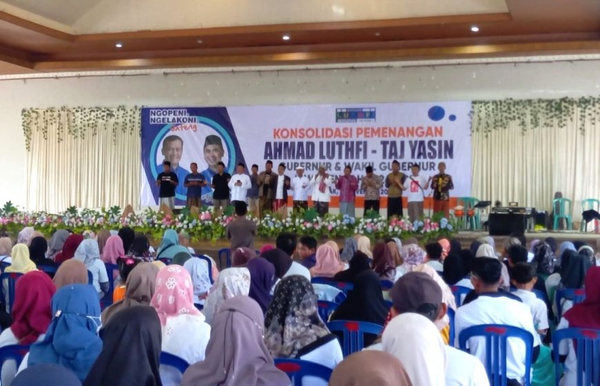 Ikrar Relawan, Ahmad Luthfi-Taj Yasin Siap Menang di Demak