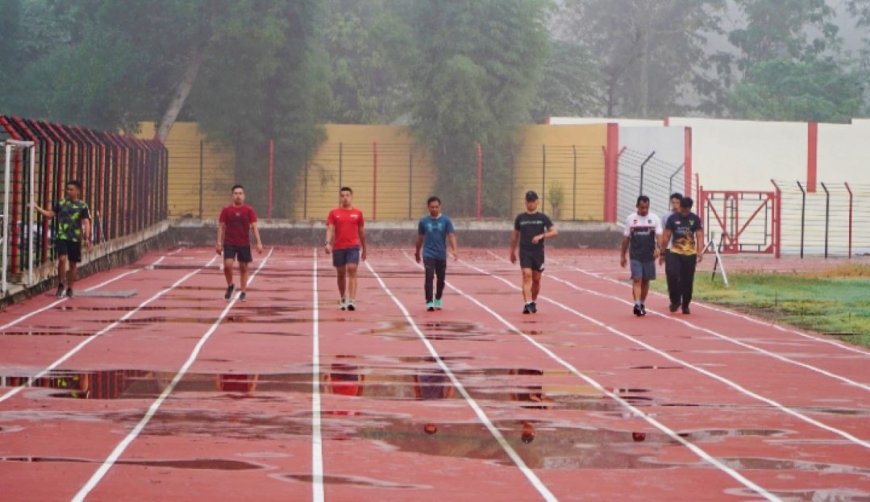 Jogging Track Stadion Gelora Handayani Perlu Dibenahi