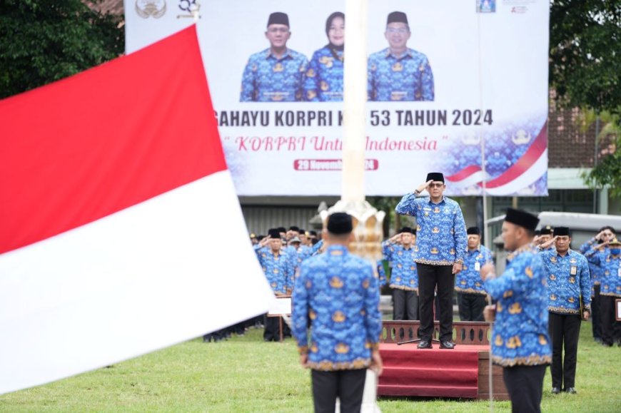 Pemkab Sleman Gelar Upacara HUT ke-53 Korpri Tahun 2024