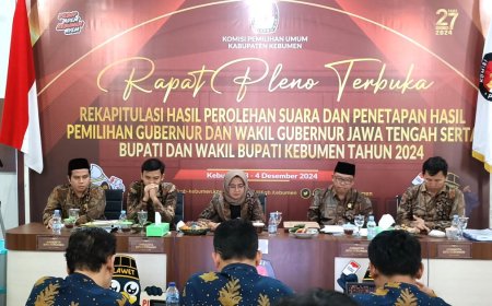 Hasil Rekapitulasi KPU Kebumen, Lilis Nuryani - Zaeni Miftah Unggul