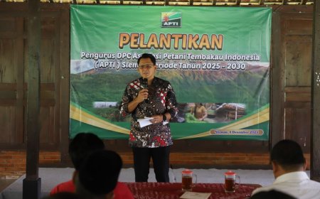 Danang Apresiasi Petani Tembakau Mendukung Pembangunan di Sleman
