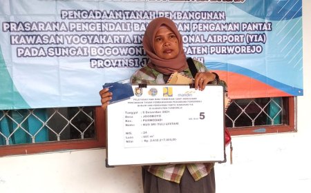 Warga Desa Jogoboyo Purworejo Merelakan Tanahnya untuk Proyek Pengendali Banjir YIA