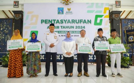 Baznas Sleman Tasyarufkan Dana ZIS