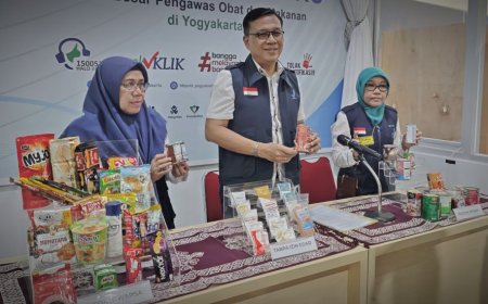 Hasil Pengawasan BBPOM Yogyakarta, 6,5 Persen Sarana Peredaran Pangan Melanggar Ketentuan