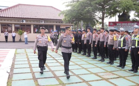 Polres Purworejo Gelar Pasukan Operasi Lilin Candi 2024