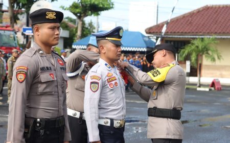 Kapolres Kulonprogo Pimpin Apel Pasukan Operasi Lilin Progo 2024