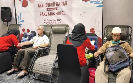 Merayakan Tiga Dekade, Paku Mas Hotel Jogja Gelar Donor Darah