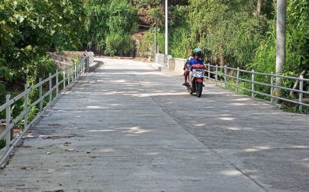 Jembatan Sudimoro Klaten Selesai Diperbaiki