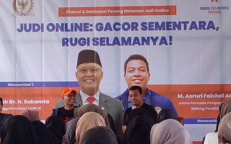 Bersama Anggota DPR RI, Pemuda Bantul Deklarasi Melawan Judi Online