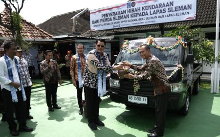 Pemkab Sleman Beri Hibah Kendaraan Operasional ke Lapas Cebongan