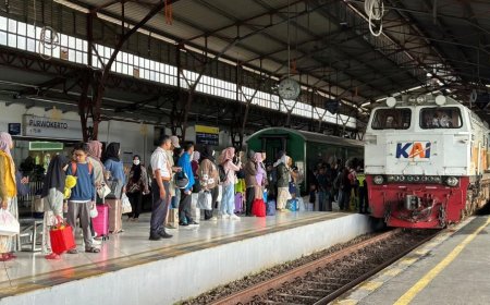 Pemberangkatan KA Daop 5 Purwokerto 100 Persen Tepat Waktu