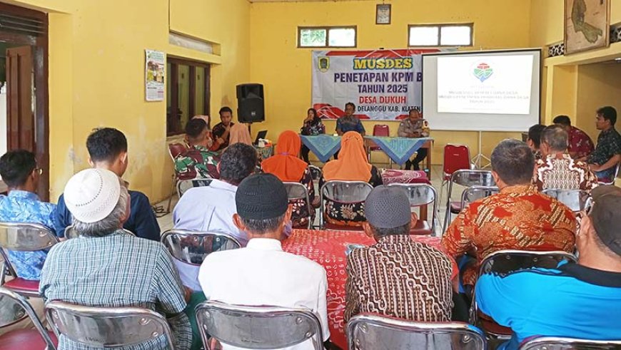 Musdessus Dukuh Kecamatan Delanggu Sepakati BLT DD 2025 Untuk 28 KPM 