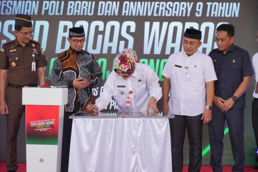Bupati Klaten Meresmikan Poliklinik Terpadu RSBW