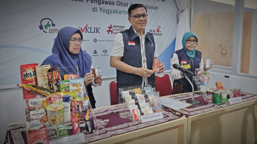 Hasil Pengawasan BBPOM Yogyakarta, 6,5 Persen Sarana Peredaran Pangan Melanggar Ketentuan