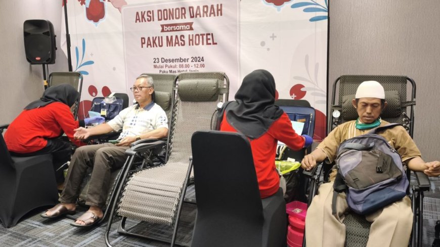 Merayakan Tiga Dekade, Paku Mas Hotel Jogja Gelar Donor Darah