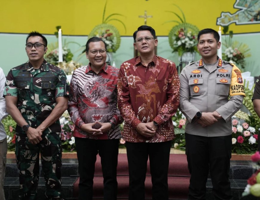Wakil Bupati dan Forkopimda Sleman Memantau Sejumlah Gereja