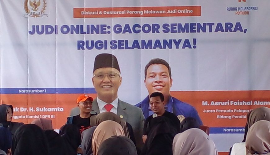 Bersama Anggota DPR RI, Pemuda Bantul Deklarasi Melawan Judi Online
