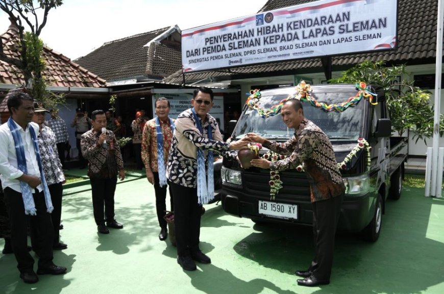 Pemkab Sleman Beri Hibah Kendaraan Operasional ke Lapas Cebongan