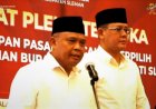 KPU Sleman Menetapkan Harda - Danang sebagai Bupati dan Wakil Bupati Terpilih
