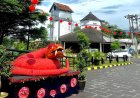 Ornamen Imlek Menghiasi Area Stasiun Purwokerto