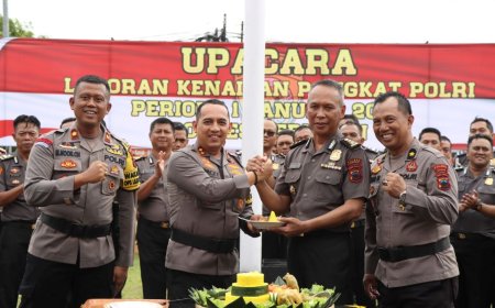 Sebanyak 78 Anggota Polres Kebumen Naik Pangkat