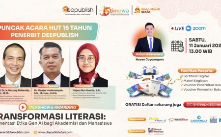 Merayakan HUT ke-15, Deepublish Group Siap Gelar Webinar