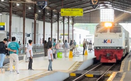 Selama Nataru, 555.510 Penumpang Naik dan Turun di Stasiun Daop 5 Purwokerto