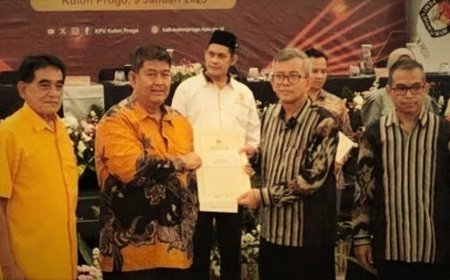 Agung - Ambar Resmi Ditetapkan sebagai Bupati dan Wakil Bupati Kulonprogo