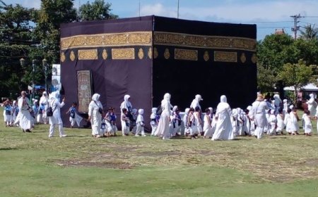 Sejumlah 1.297 Siswa TK Manasik Haji di Kantor Bupati Bantul