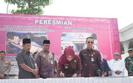 Terima Penghargaan dari Asosiasi FKUB, Bupati Klaten Dianggap Paling Peduli Soal Kerukunan Umat 