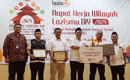 Awarding Saat Rakerwil 2025, KLL Mantrijeron dan LAZISMU Kulonprogo Moncer