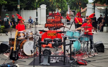Nguber Drummer Street Jam Ubah Malioboro Jadi Akademi Musik