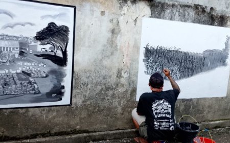 Mengenang Kejayaan Pabrik Gula Prembun Lewat Lukisan Mural