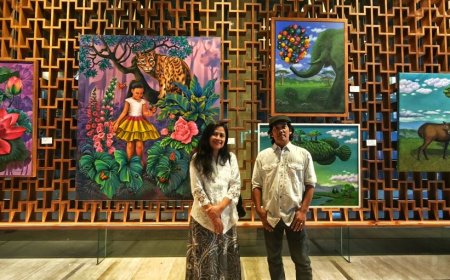 Pelukis Harman dan Ida Ratna Ningrum Pameran di Artotel Suites Bianti