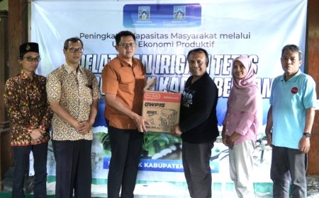 Petani Sleman Berlatih Sistem Irigasi Tetes