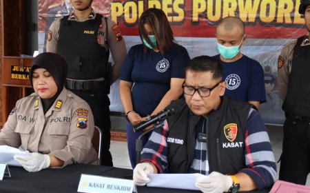Polres Purworejo Tangkap Pasangan Pencuri, Terancam Hukuman Tujuh Tahun