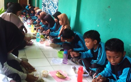 MBG Mandiri SDN 3 Panggang Bantul, Siswa dan Guru Bawa Bekal dari Rumah