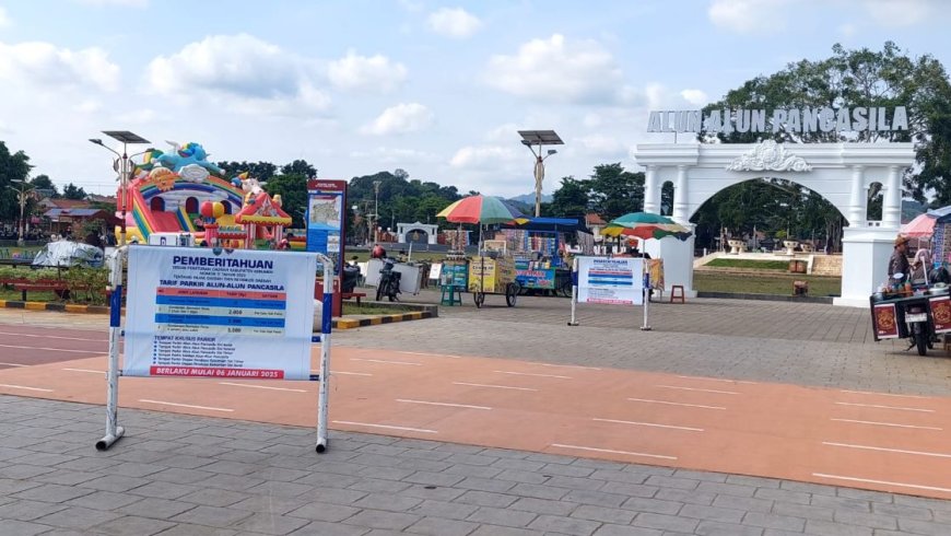 Pekan Depan Parkir di Alun Alun Pancasila Kebumen Dipungut Retribusi