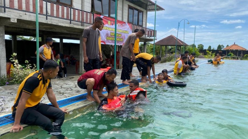Satuan Samapta Polres Purworejo Berlatih SAR