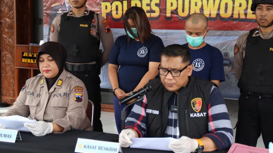 Polres Purworejo Tangkap Pasangan Pencuri, Terancam Hukuman Tujuh Tahun