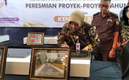 Proyek Infrastruktur Senilai Rp 98 Miliar Diresmikan Bupati Purworejo