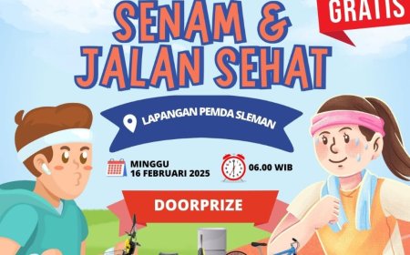 Jalan Sehat PWI Sleman Berhadiah Sepeda Listrik
