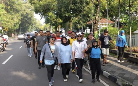 Semarak HPN 2025 di Sleman, Ribuan Orang Jalan Sehat