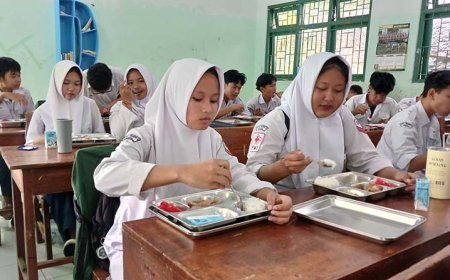 Perdana di Bantul, Makan Bergizi Gratis Didistribusikan