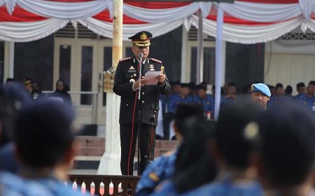 Bacakan Amanat Bupati, Kapolresta Ingatkan Program Ketahanan Pangan Tanggung Jawab Semua