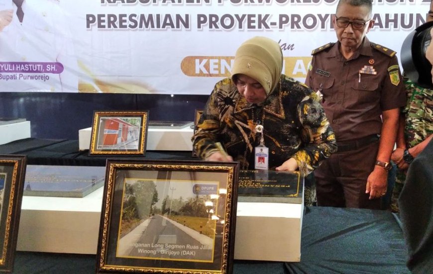 Proyek Infrastruktur Senilai Rp 98 Miliar Diresmikan Bupati Purworejo