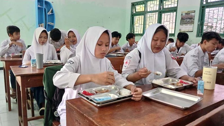 Perdana di Bantul, Makan Bergizi Gratis Didistribusikan