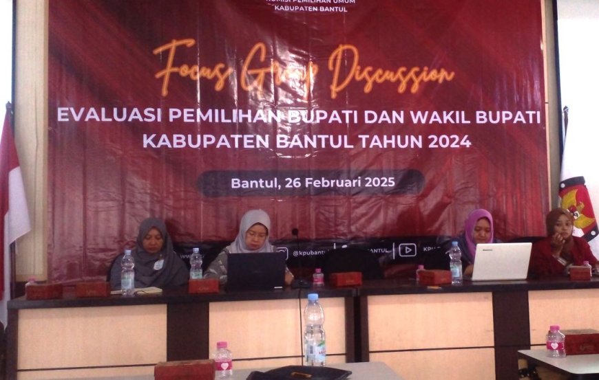 Banyak Masukan Saat KPU Bantul Gelar Evaluasi Pilkada